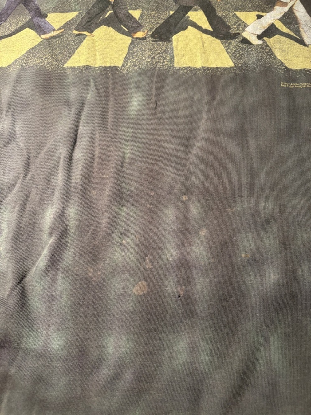 Vintage 1997 Abbey Road The Beetles Tedman By Hanes Graphic Crewneck Tee View 2